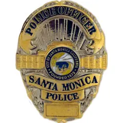 Santa Monica Police Officer Badge Pin 1"