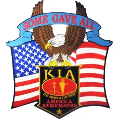 Eagle Emblems Patch-Kia, Honor Eagle "Some Gave All" (12")