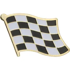 Checkered Flags Pin 1"