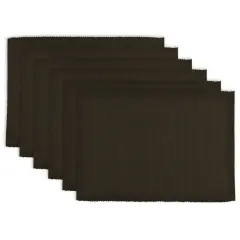 PLACEMAT DARK BROWN Set of 6