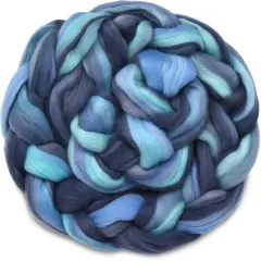 100% Superfine Merino Fiber: Top Notch. Soft Combed Top Roving Color Blend for Spinning, Felting, Weaving Seven Seas