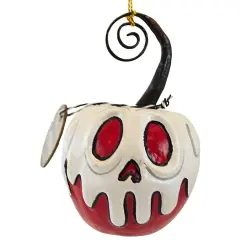 Red Apple White Poison Ornament Mini 4"