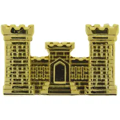 U.S. Army Engineer Pin Gold Plated 1"