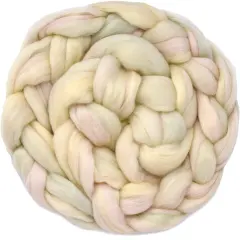 100% Superfine Merino Fiber: Top Notch. Soft Combed Top Roving Color Blend for Spinning, Felting, Weaving Springtime