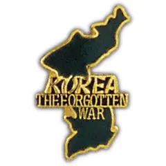 Korea The Forgotten War Map Pin 1"