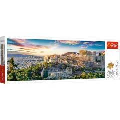 Panorama 500 Piece Jigsaw Puzzles, Acropolis, Athens Greece Puzzle, Parthenon Puzzle, Adult Puzzles, Trefl 29503