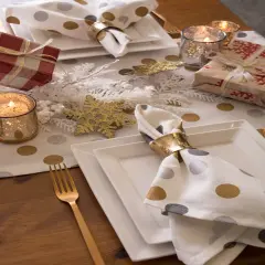 DII Hammered Gold Napkin Ring (Set of 12)