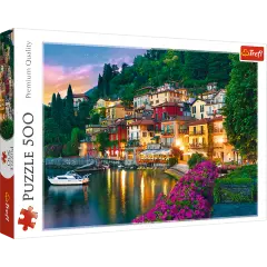 500 Piece Jigsaw Puzzles, Lake Como, Puzzle of Italy, Romantic Village Puzzle, Oceanside Puzzle, Adult Puzzles, Trefl 37290