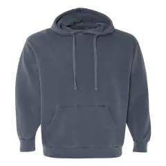 Comfort Colors&reg; Garment-Dyed Hooded Long Sleeve Sweatshirt Denim