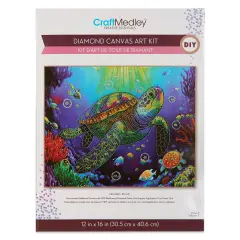Craft Medley Diamond Painting Canvas Art Kit - Turtle