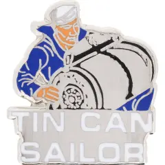 U.S. Navy Tin Can Sailor Pin 1"