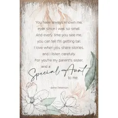 Dexsa You Have Always-Aunt Inspirational Wood Plaque 6 inches x 9 inches