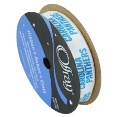 Panthers Printed Ribbon 5/8-inch Width, 9 Foot Spool