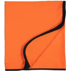 Baby Blanket - 100% Cotton, Various Colors by Rabbit Skins&reg; Orange-black