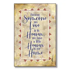 Dexsa Heaven In Our Home Wood Plaque with Easel and Hanger 6 inches x 9 inches