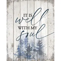 Dexsa It Is Well Wood Plaque 11.75 inches x 15 inches