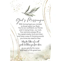 Dexsa God's Messenger Inspirational Wood Plaque 6 inches x 9 inches