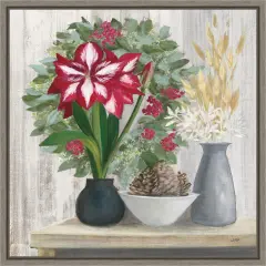 Natural Holiday Light by Julia Purinton Canvas Art Framed