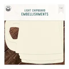 P13 Light Chipboard Album Base 6"X6"-Mix And Match, Coffee Break