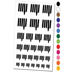 Fire Hose Firefighter Icon Temporary Tattoo Water Resistant Fake Body Art Set Collection Yellow