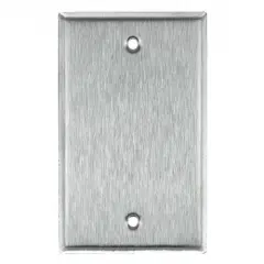 SUNLITE 1 Gang Blank Wall Plate -Steel