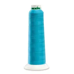 Aerolock Polyester Serger Thread --- 2,000 Yds --- Bright Turquoise Color -- Ref. # 9892 by Madeira&reg;