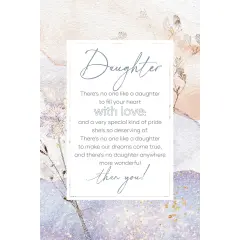 Dexsa Daughter Inspirational Wood Plaque 6 inches x 9 inches