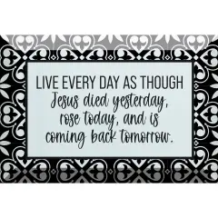 Dexsa Live Every Day Glass Plaque - 6x4
