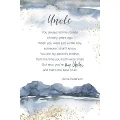 Dexsa Uncle Inspirational Wood Plaque 6 inches x 9 inches