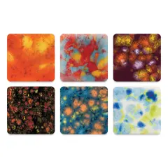 Mayco Lead-Free Jungle Gems Crystal Glazes - Class Pack #4 - Pint, Set of 6