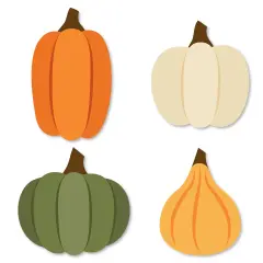 Big Dot of Happiness Fall Friends Thanksgiving - DIY Shaped Friendsgiving Party Cut-Outs - 24 Count