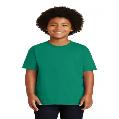 Gildan&reg; Classic Fit Crewneck short sleeve Youth Tee Kelly green