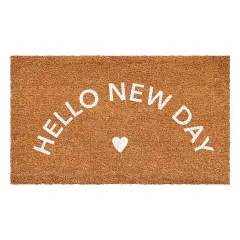 Calloway Mills Hello New Day White Doormat