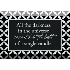 Dexsa All The Darkness Glass Plaque - 6x4