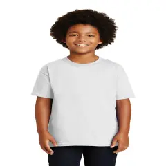 Gildan&reg; Youth Ultra Cotton Short Sleeve Crew-Neck T-Shirt White
