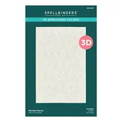 Spellbinders 3d Embossing Folder 5.5"X8.5"-Mandala Blooms