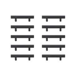 Dior 3" Center to Center Matte Black Bar Pull Multipack (set of 10)