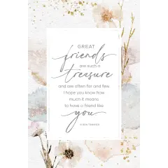 Dexsa Great Friends Inspirational Wood Plaque 6 inches x 9 inches