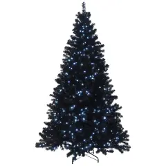 Christmas Tree Black Douglas Fir Christmas with White LED lights - HOLIDAY TREE
