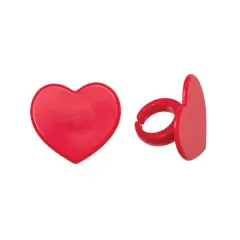 Red Heart Cupcake Rings, 12ct