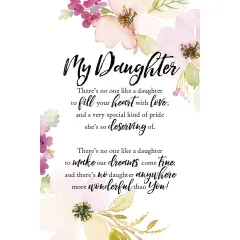 Dexsa Daughter Wood Plaque with Easel 6 inches x 9 inches