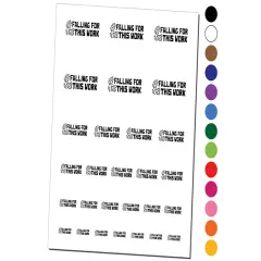 Falling for this Work Leaves Teacher Student School Temporary Tattoo Water Resistant Fake Body Art Set Collection Dark Blue