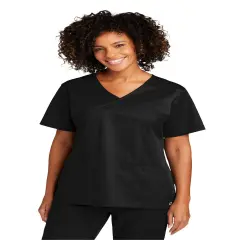 Wink&reg; Women&rsquo;s WorkFlex Mock Wrap Top - WW4760 Black