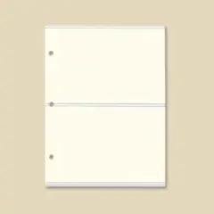 Gallery Leather Recipe book to write your own recipes - 3 Ring Recipe Binder With Protective Plastic Sleeves, Blank Cards, 25 Pocket Pages and Ivory Cards, Refillable - 9.25 x 8 " Pkt pg item #11336