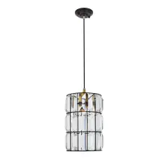 Blair Collection Pendant D7.1 H11.5 Lt:1 Oil rubbed bronze Finish
