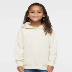 Rabbit Skins&reg; Toddler Pullover Fleece Turtle Neck Long Sleeve Hoodie - 3326 Natural heather