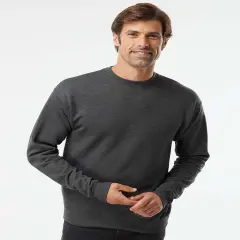 HANES&reg; - Crewneck Long Sleeve Sweatshirt Charcoal heather