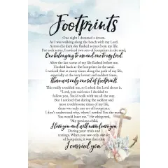 Dexsa Footprints Woodland Grace Series 6" x 9" Wood Plaque with Easel