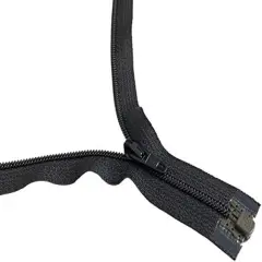 #3 Coil Separating Black YKK Zippers for Sewing Craft & Apparel - Choose Your Length - Color Black - Made in The United States (12 Zippers Per Pack) (20" Inches)