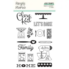 What's Cookin'? Photopolymer Clear Stamps-15/Pkg